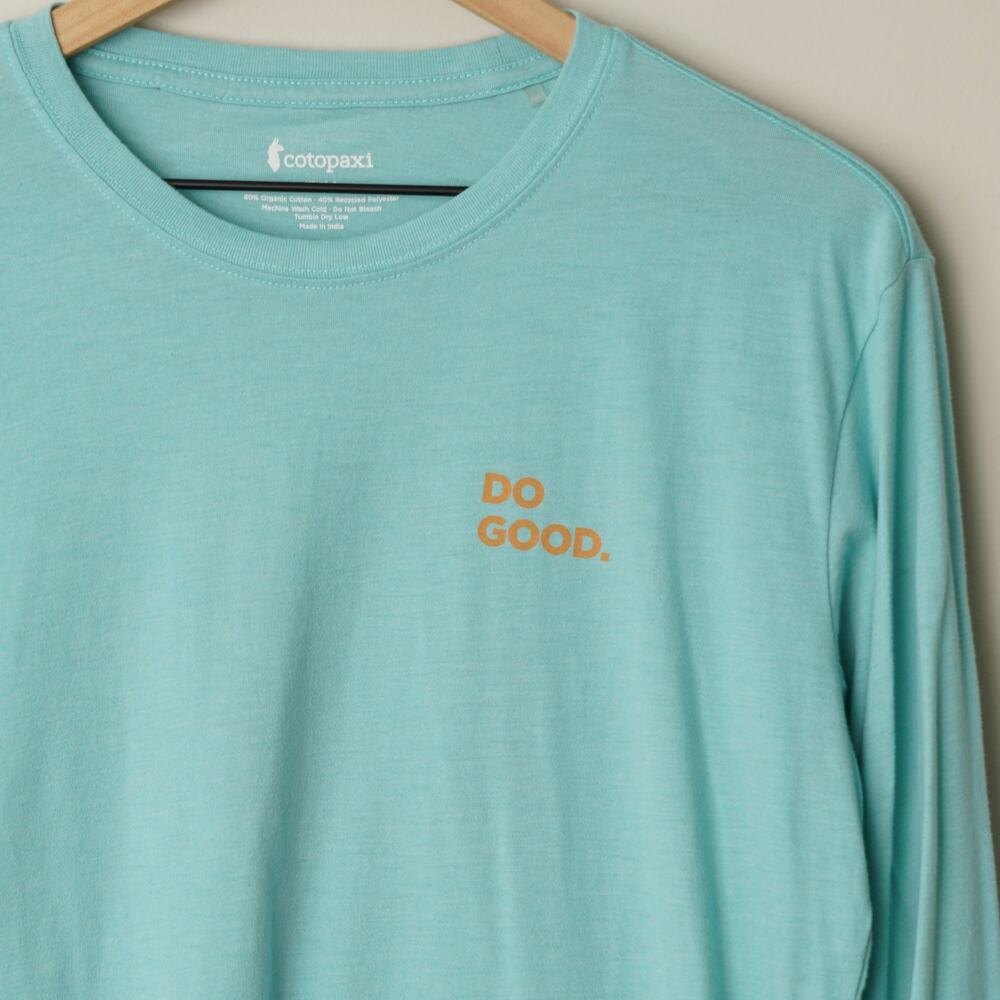 Cotopaxi Organic Cotton/Recycled Polyester Shirt Do Good Crew Long Sleeve Cactus - Picture 4 of 7